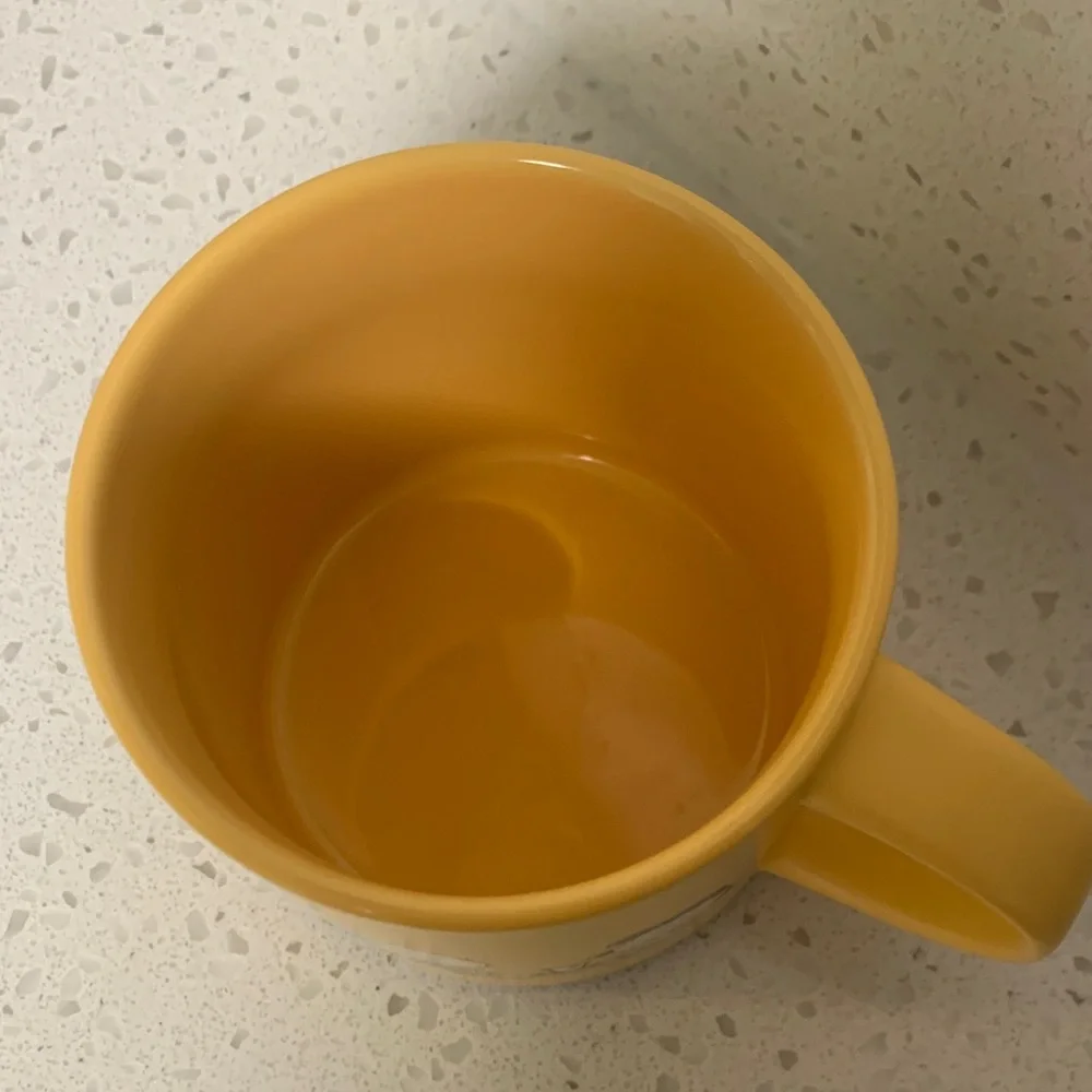 Peanuts Snoopy Yellow Ceramic Mug
